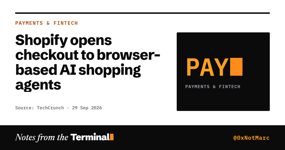 Shopify opens checkout to browser-based AI shopping agents