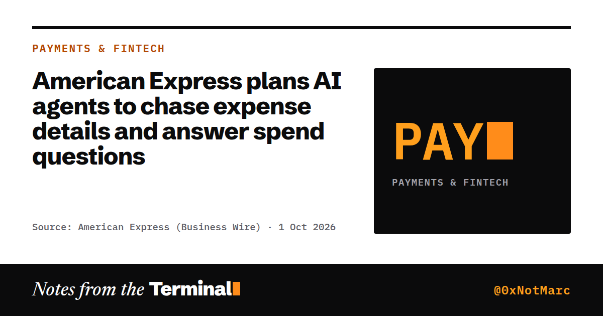 American Express plans AI agents to chase expense details and answer spend questions