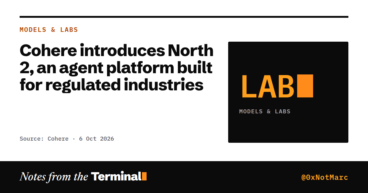 Cohere introduces North 2, an agent platform built for regulated industries