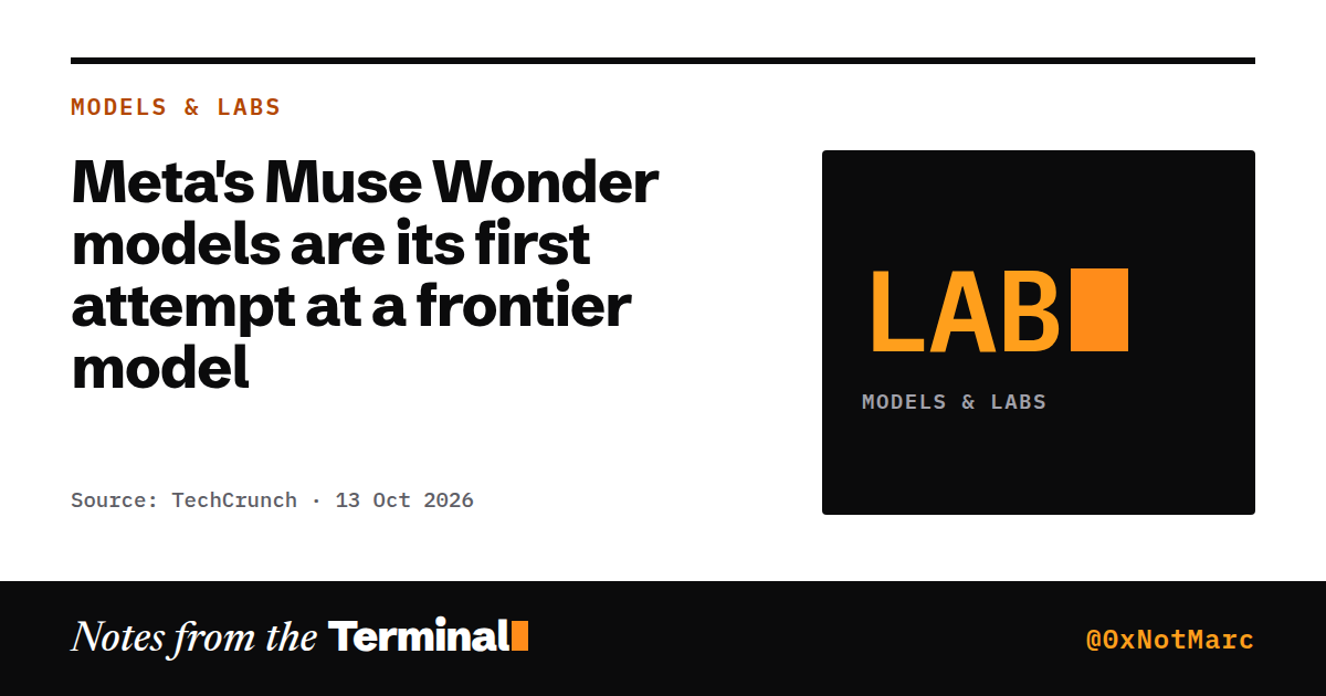 Meta's Muse Wonder models are its first attempt at a frontier model