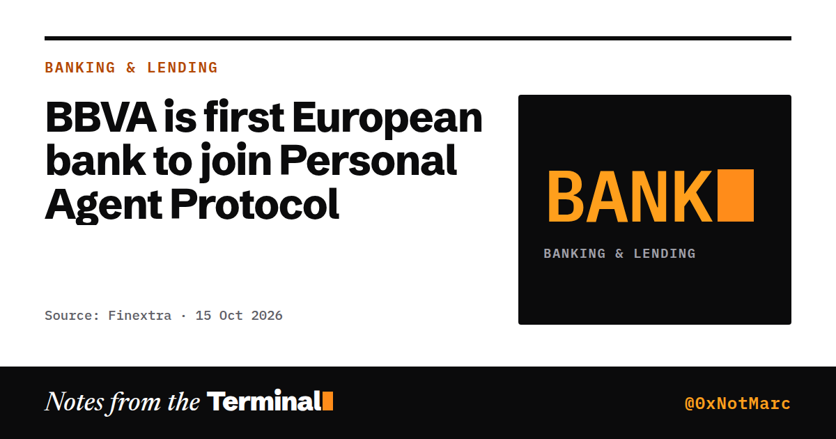 BBVA is first European bank to join Personal Agent Protocol