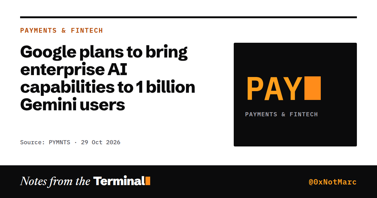 Google plans to bring enterprise AI capabilities to 1 billion Gemini users
