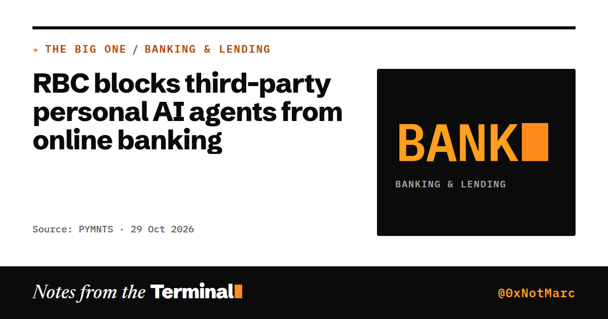 RBC blocks third-party personal AI agents from online banking